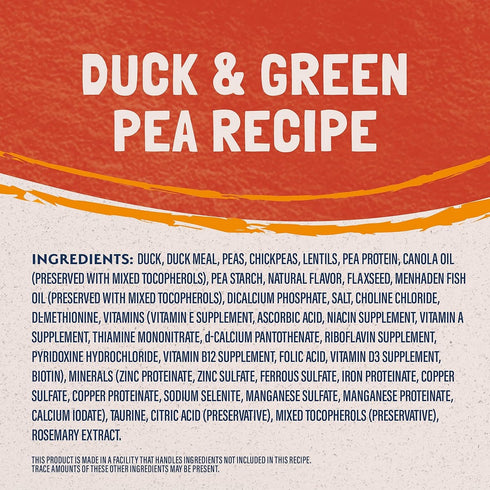 Natural Balance Reserve Grain Free Duck & Green Pea Dry Cat Food 4lb - Poudre Pet and Feed Supply